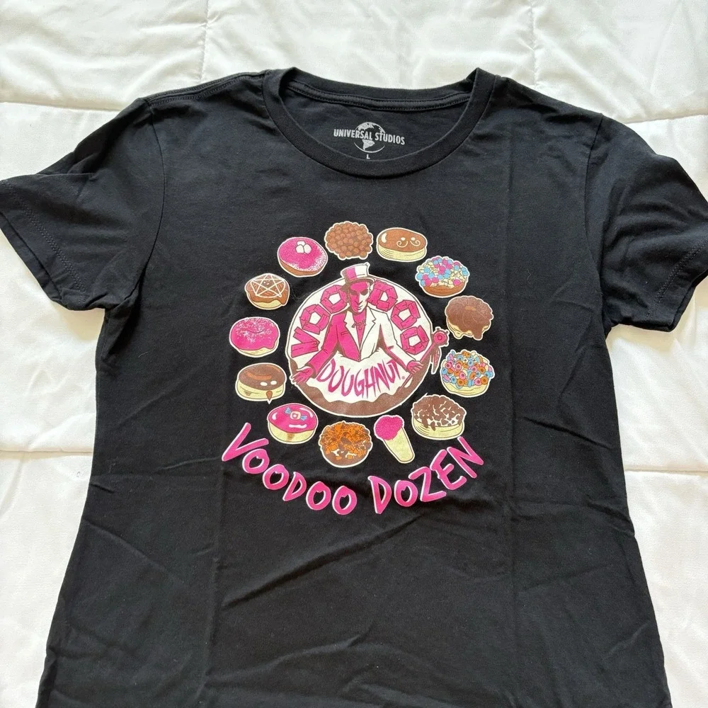 Universal Studios Voodoo Doughnut Adult Large T Shirt Tee Florida Hollywood READ